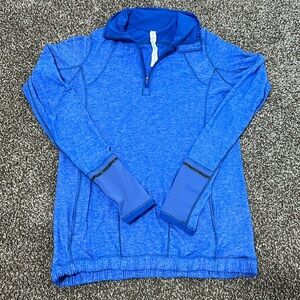 Lululemon 1/4 zip blue size 4